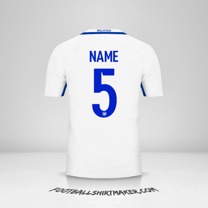Trikot Malaysia 2016/17 Auswärts -  name - 5