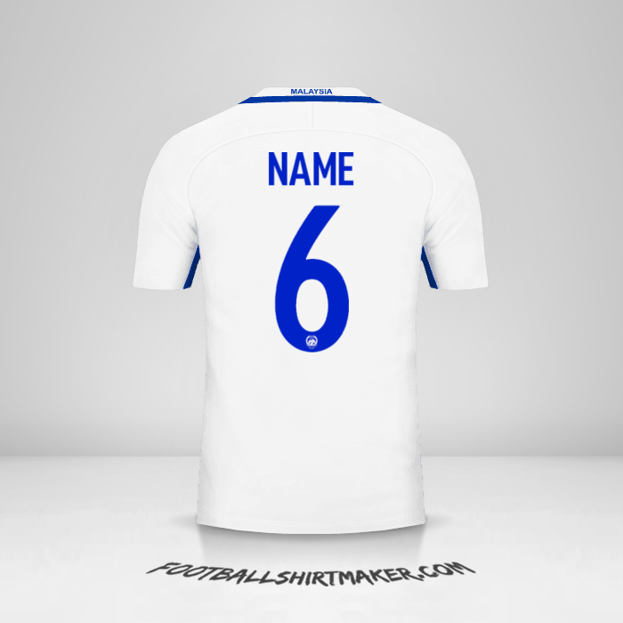 Trikot Malaysia 2016/17 Auswärts -  name - 6