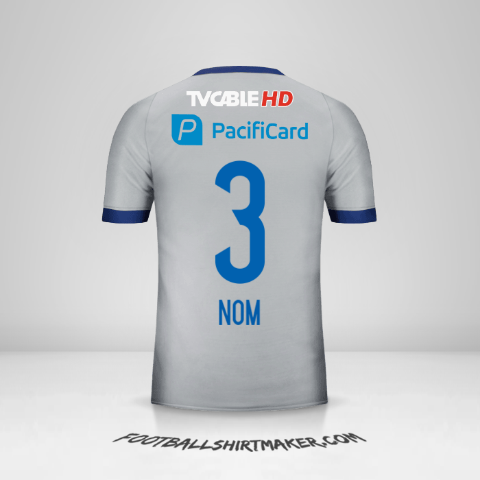 Maillot Emelec 2017 Extérieur -  nom - 3