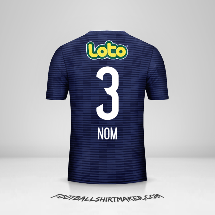 Maillot Universidad de Chile 2017/18 -  nom - 3
