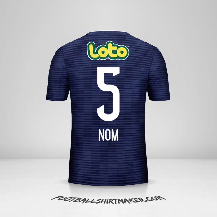 Maillot Universidad de Chile 2017/18 -  nom - 5