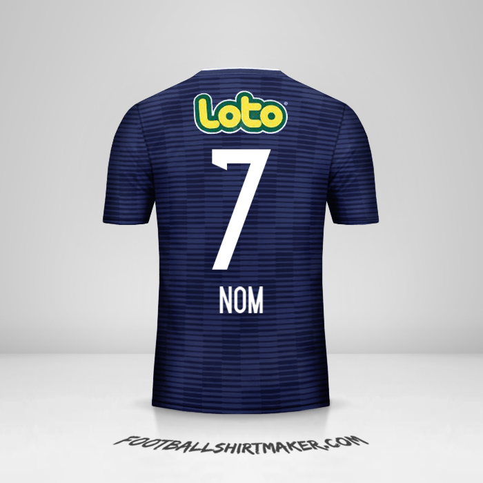 Maillot Universidad de Chile 2017/18 -  nom - 7
