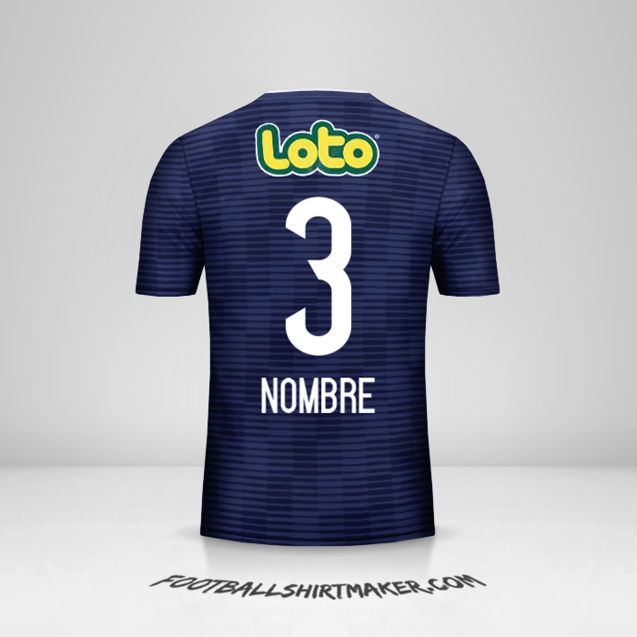Jersey Universidad de Chile 2017/18 -  nombre - 3