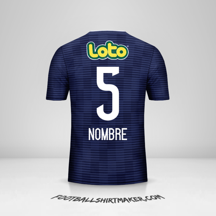 Jersey Universidad de Chile 2017/18 -  nombre - 5