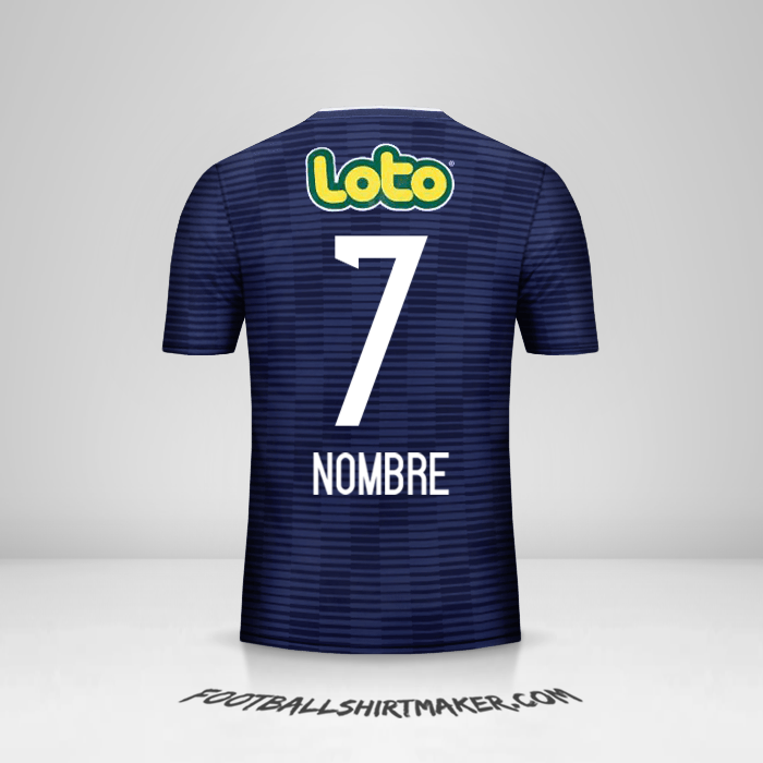 Jersey Universidad de Chile 2017/18 -  nombre - 7