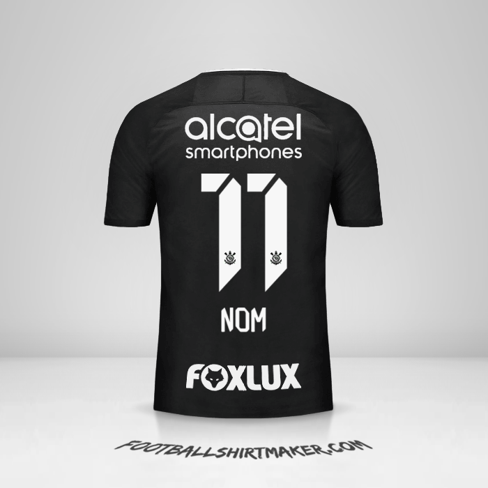Maillot Corinthians 2017/18 Extérieur -  nom - 11