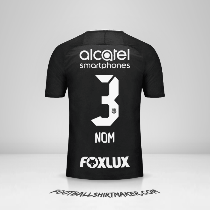 Maillot Corinthians 2017/18 Extérieur -  nom - 3