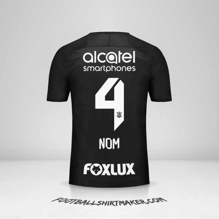 Maillot Corinthians 2017/18 Extérieur -  nom - 4
