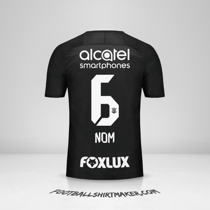 Maillot Corinthians 2017/18 Extérieur -  nom - 6