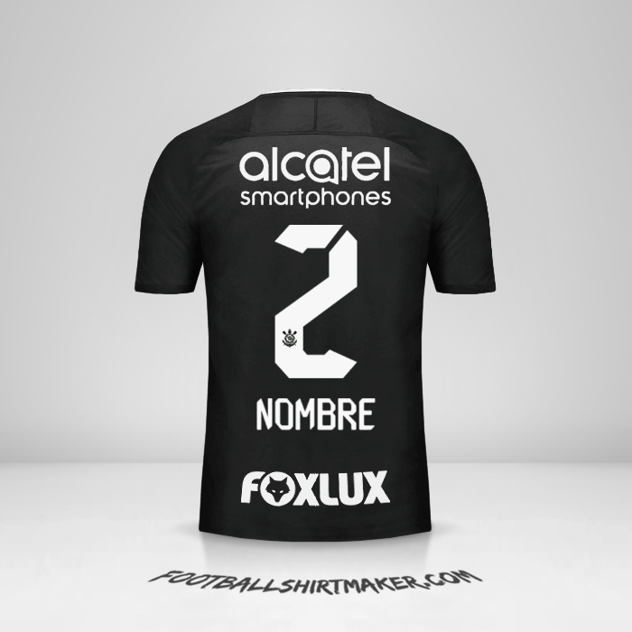 Jersey Corinthians 2017/18 Visita -  nombre - 2