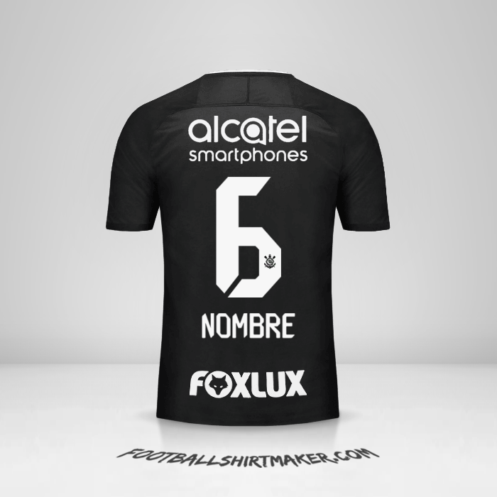 Jersey Corinthians 2017/18 Visita -  nombre - 6