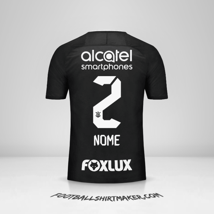 Camisola Corinthians 2017/18 Alternativa -  nome - 2