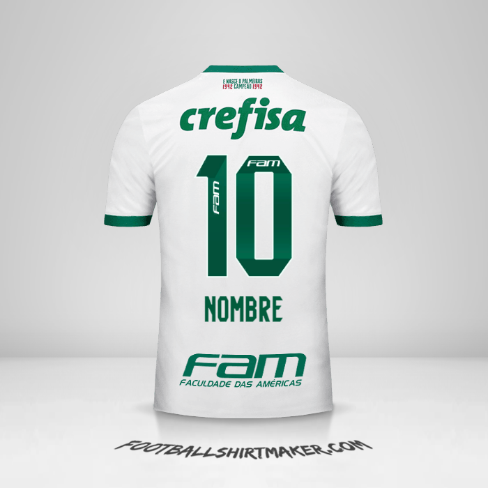 Jersey Palmeiras 2017 Visita -  nombre - 10