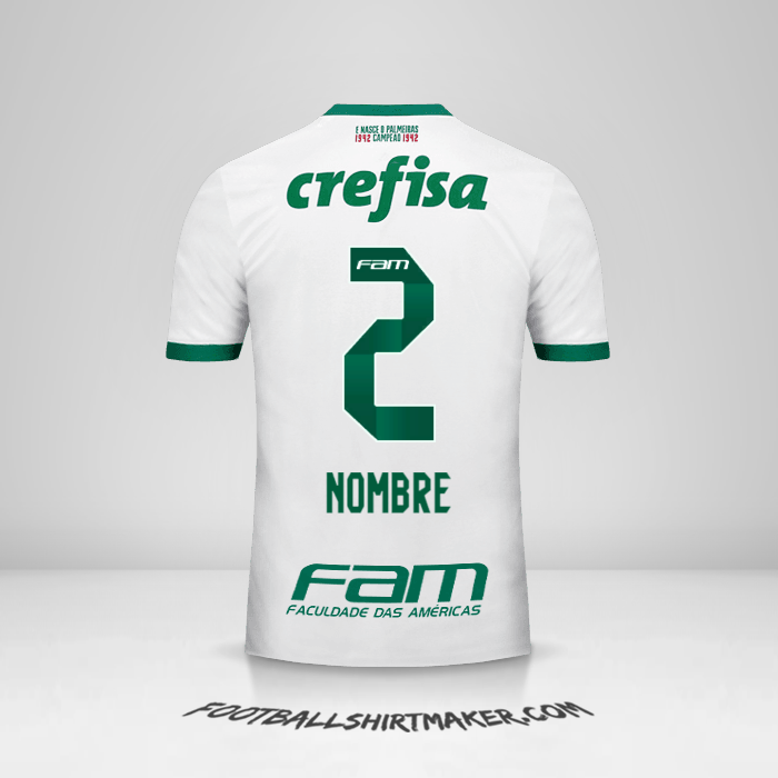 Jersey Palmeiras 2017 Visita -  nombre - 2