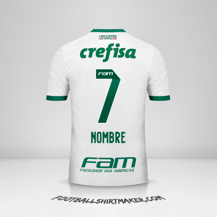 Camiseta Palmeiras 2017 Visita -  nombre - 7