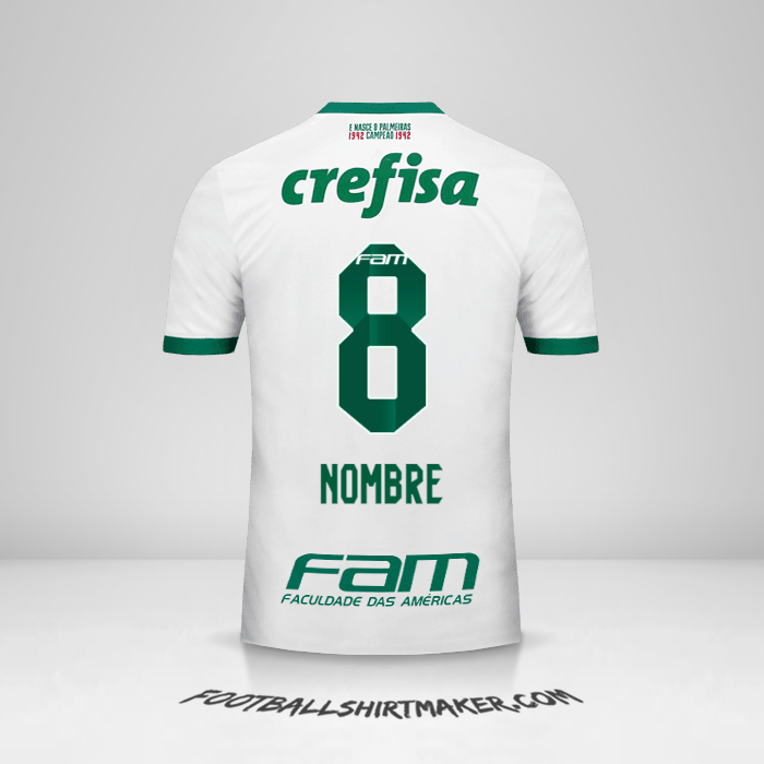 Camiseta Palmeiras 2017 Visita -  nombre - 8