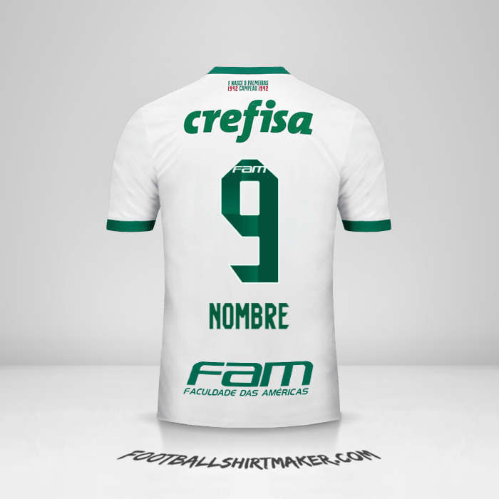Jersey Palmeiras 2017 Visita -  nombre - 9