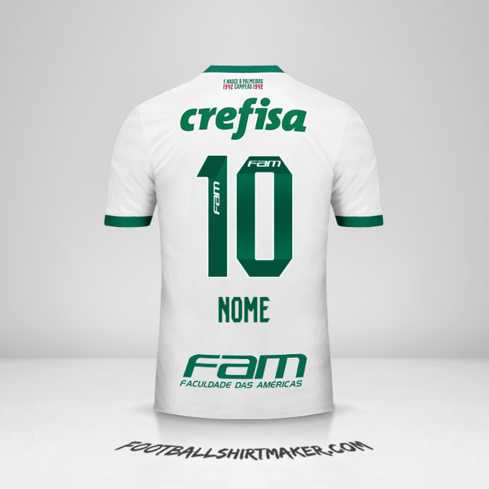 Maglia Palmeiras 2017 Seconda -  nome - 10