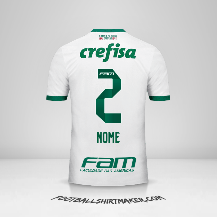 Camisa Palmeiras 2017 Alternativa -  nome - 2