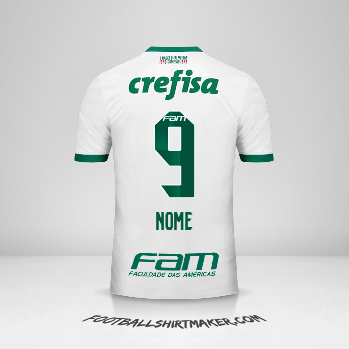 Maglia Palmeiras 2017 Seconda -  nome - 9