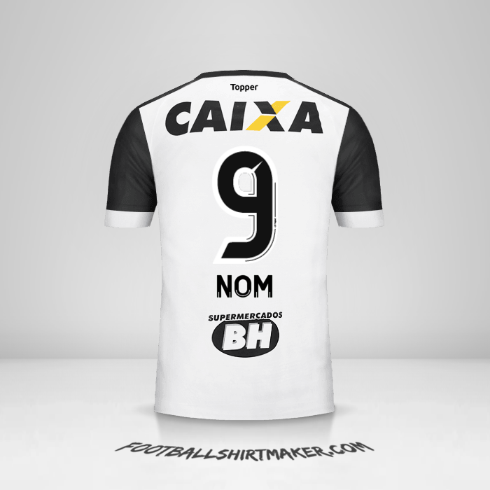 Maillot Atletico Mineiro 2017 Extérieur -  nom - 9