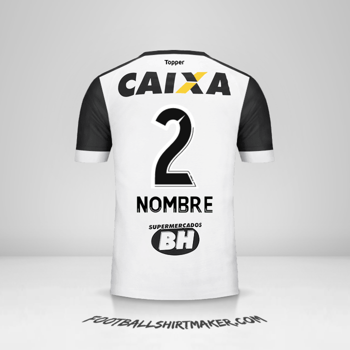 Jersey Atletico Mineiro 2017 Visita -  nombre - 2