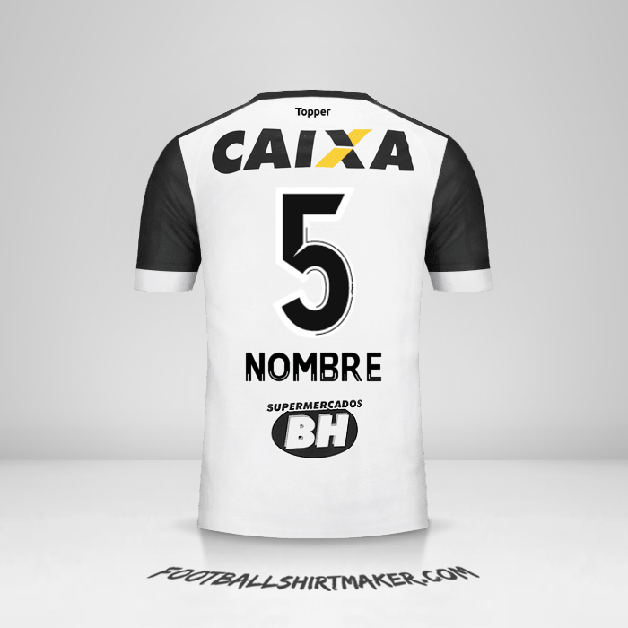 Jersey Atletico Mineiro 2017 Visita -  nombre - 5
