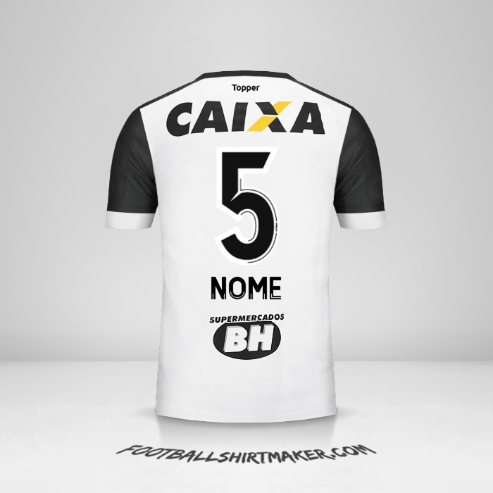 Maglia Atletico Mineiro 2017 Seconda -  nome - 5