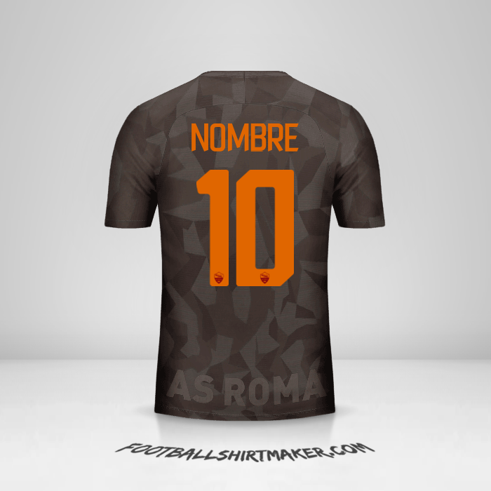 Jersey AS Roma 2017/18 Tercera -  nombre - 10
