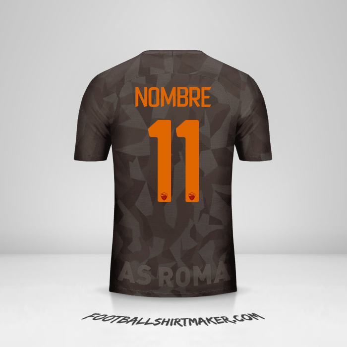 Jersey AS Roma 2017/18 Tercera -  nombre - 11