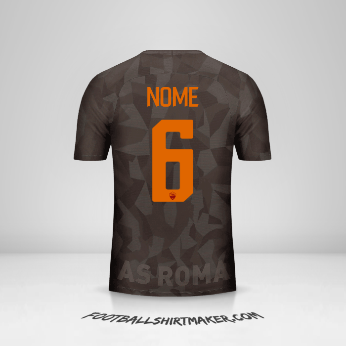 Camisola AS Roma 2017/18 Terceira -  nome - 6