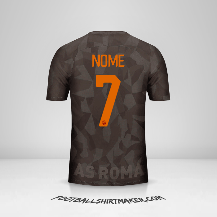 Maglia AS Roma 2017/18 Terza -  nome - 7