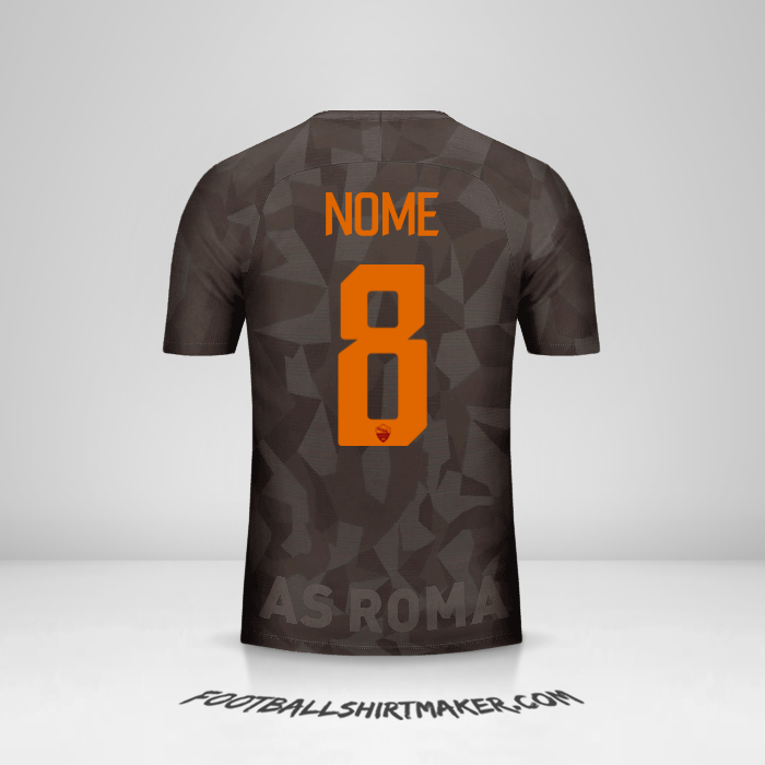 Maglia AS Roma 2017/18 Terza -  nome - 8
