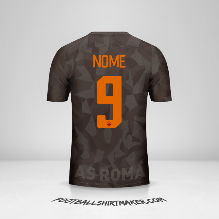 Maglia AS Roma 2017/18 Terza -  nome - 9