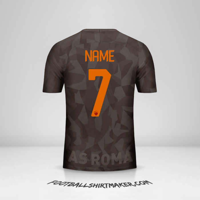 Trikot AS Roma 2017/18 Dritte -  name - 7