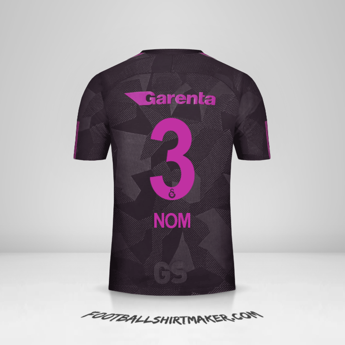 Maillot Galatasaray SK 2017/18 Troisième -  nom - 3