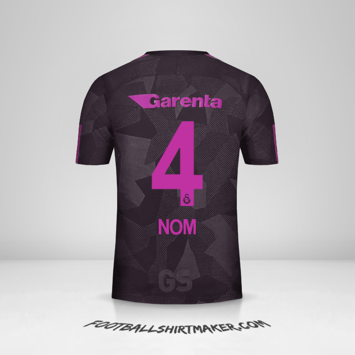 Maillot Galatasaray SK 2017/18 Troisième -  nom - 4