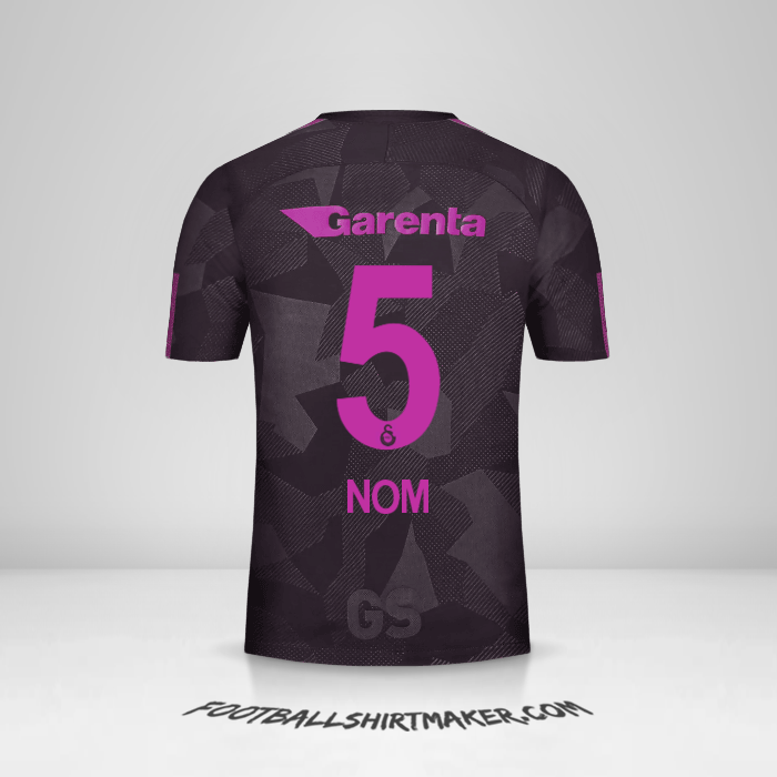 Maillot Galatasaray SK 2017/18 Troisième -  nom - 5