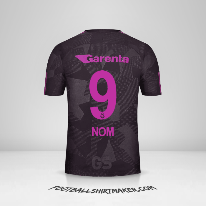 Maillot Galatasaray SK 2017/18 Troisième -  nom - 9