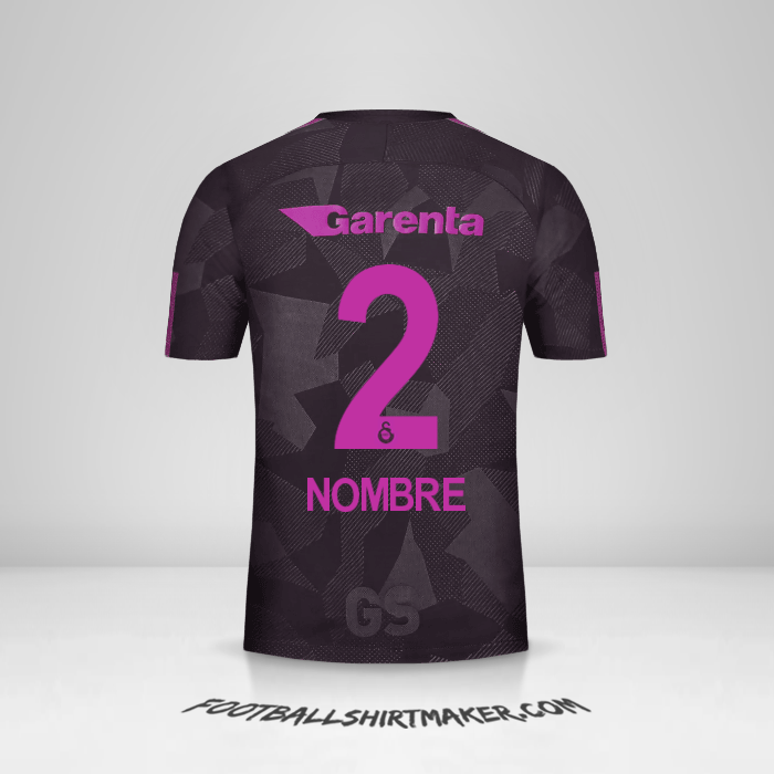 Camiseta Galatasaray SK 2017/18 Tercera -  nombre - 2