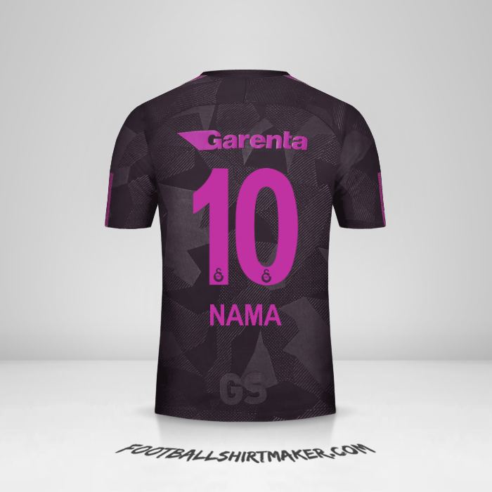 Jersey Galatasaray SK 2017/18 Ketiga -  nama - 10