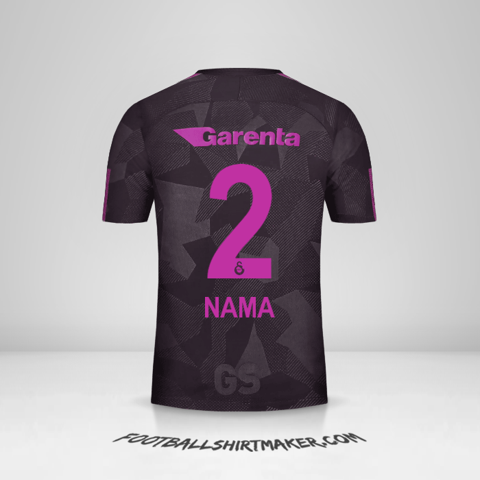 Jersey Galatasaray SK 2017/18 Ketiga -  nama - 2