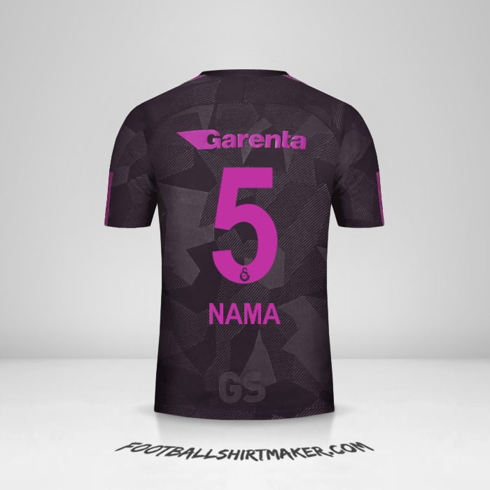 Jersey Galatasaray SK 2017/18 Ketiga -  nama - 5