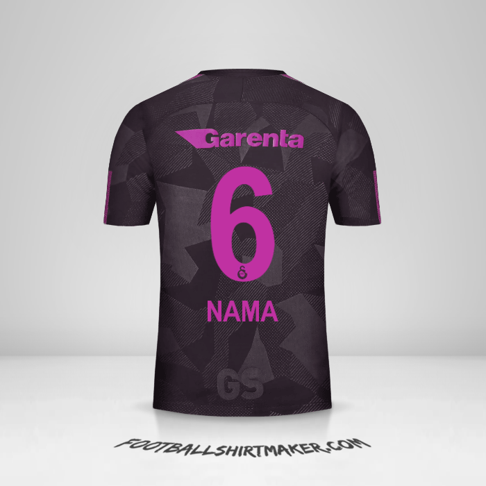 Jersey Galatasaray SK 2017/18 Ketiga -  nama - 6