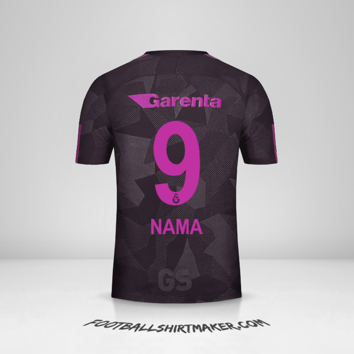 Jersey Galatasaray SK 2017/18 Ketiga -  nama - 9