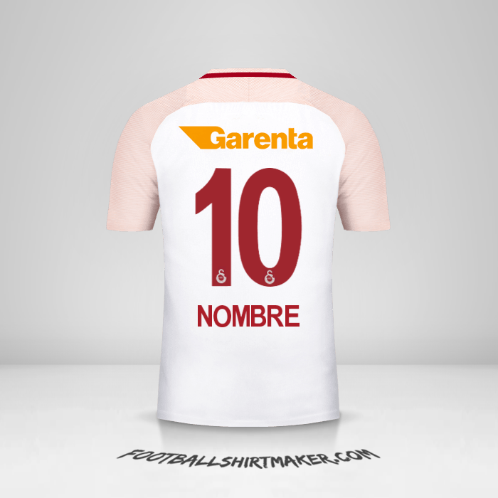 Jersey Galatasaray SK 2017/18 Visita -  nombre - 10
