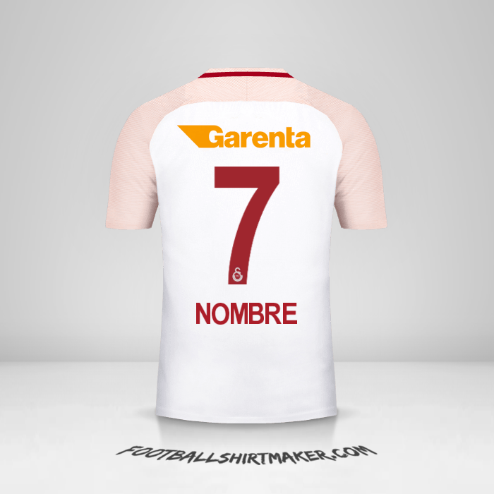 Jersey Galatasaray SK 2017/18 Visita -  nombre - 7