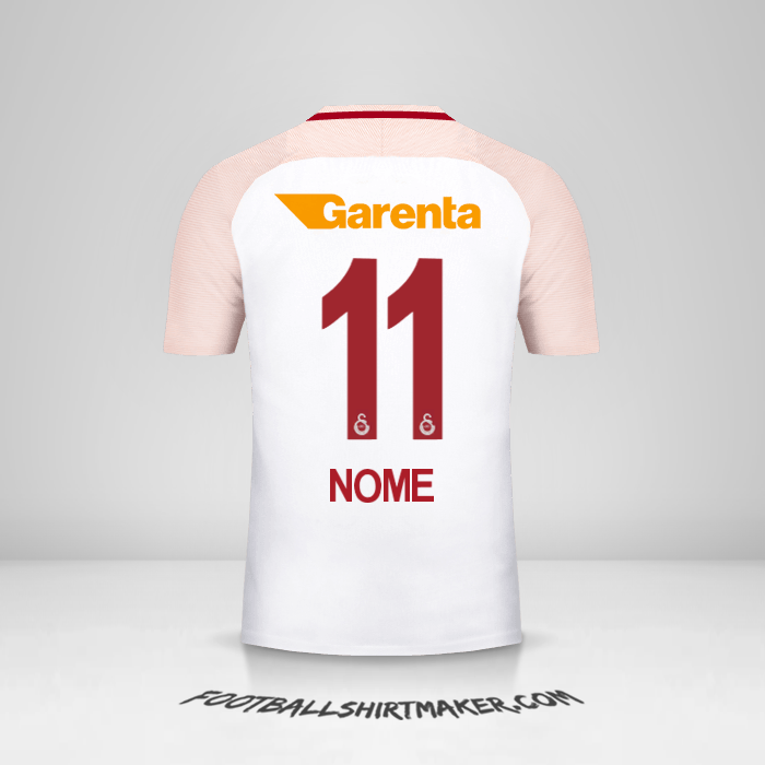 Maglia Galatasaray SK 2017/18 Seconda -  nome - 11