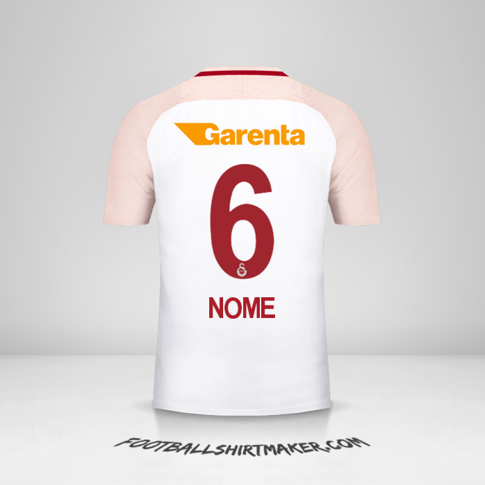 Maglia Galatasaray SK 2017/18 Seconda -  nome - 6