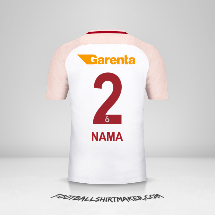 Jersey Galatasaray SK 2017/18 Alternatif -  nama - 2
